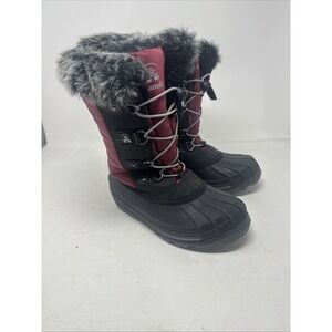 Kamik Frosty Lake Kid's Winter Boots, Burgundy, Size 3